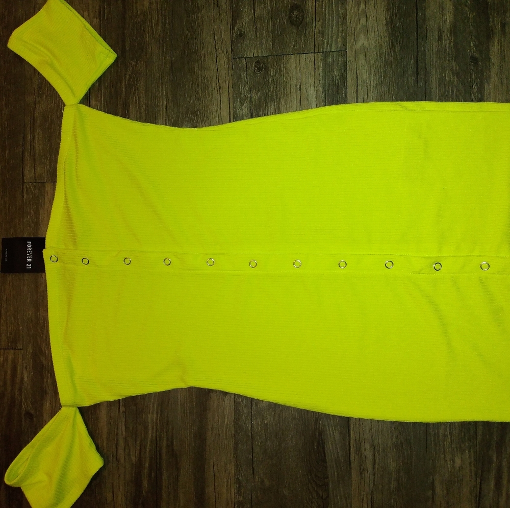 Neon yellow dress